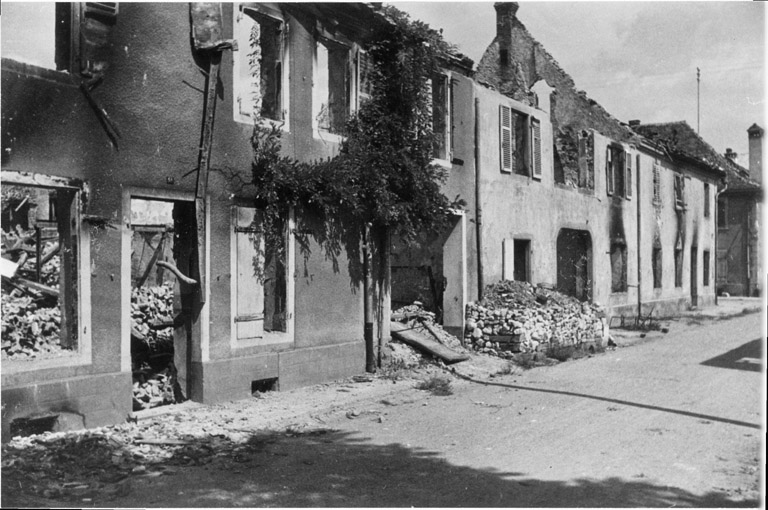 Maisons de la rue Sornier (après 1945).