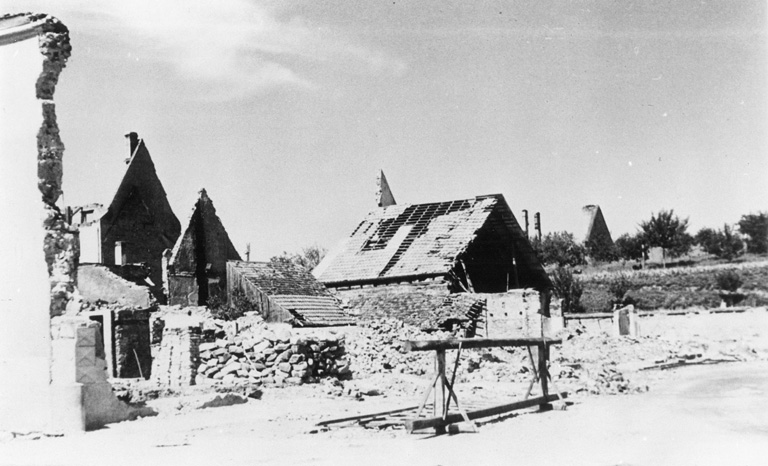 Démolition rue de Bâle (après 1945).