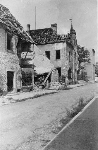 Angle de la place d'Armes et de la rue Saint-Paul (après 1945).