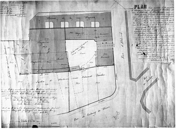 Bureaux et magasins, 3 avenue Clémenceau. Plan de situation.