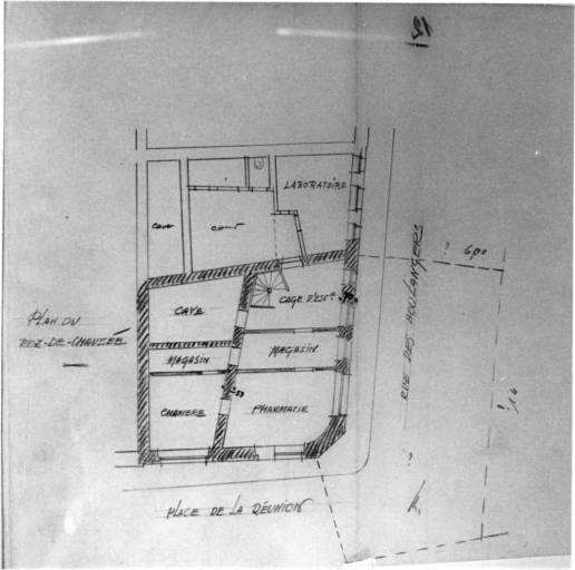 Plan du rez-de-chaussée.