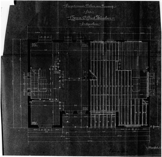 Plan du rez-de-chaussée.