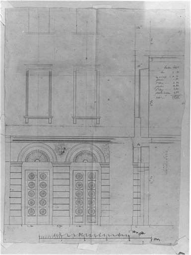 Porte des arcades pour la menuiserie et pour les ouvrages de forge.