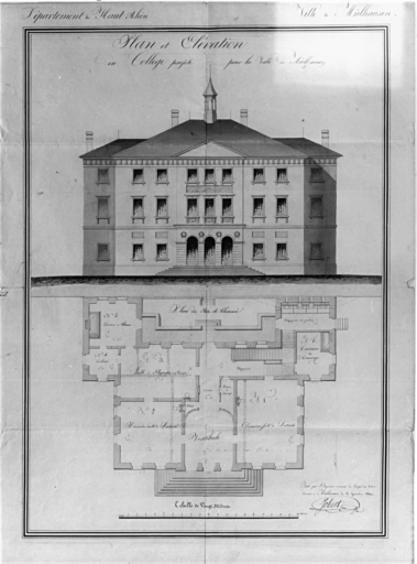 Plan et élévation (projet non réalisé).