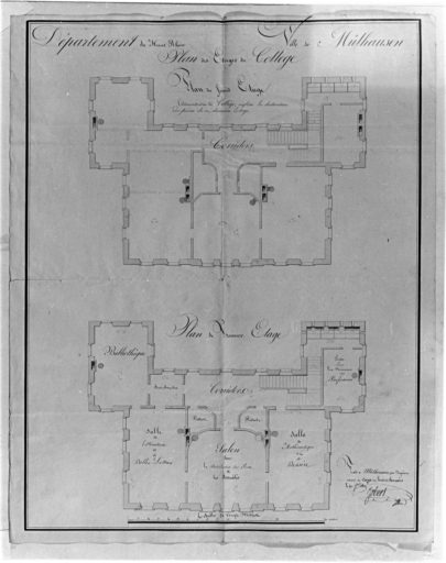 Plan des étages.