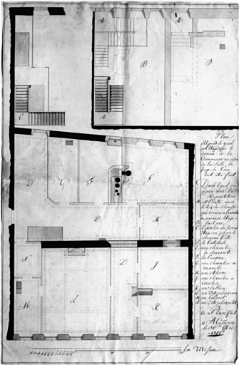 Plan des réparations et modifications.