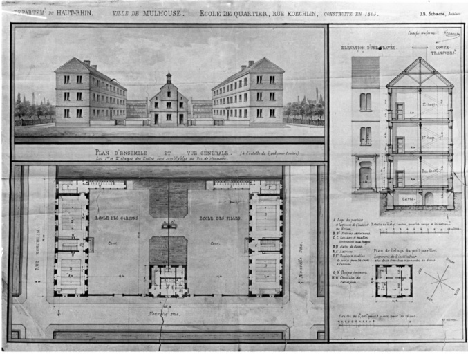 Plan d'ensemble et vue générale.