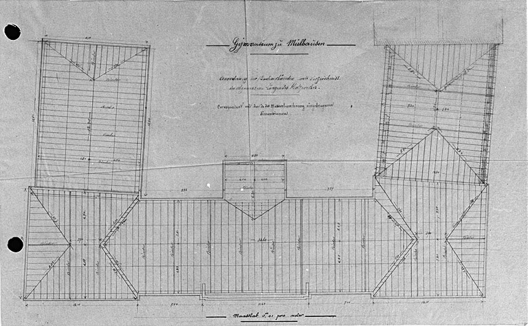 Plan de la charpente.