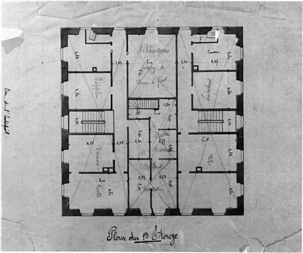 Plan du premier étage.