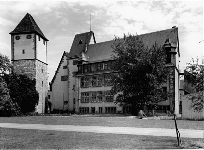 Elévation postérieure vue depuis le boulevard Ch. Stoessel.