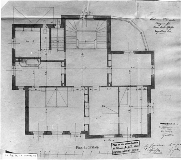 Plan du premier étage.