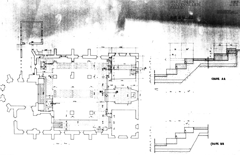 Plan de dallage, Daniel Gaymard, 1980.