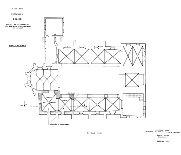 Plan d'ensemble de Bertrand Monnet, 1978.