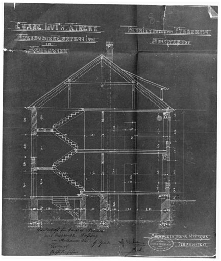 Coupe sur le presbytère.