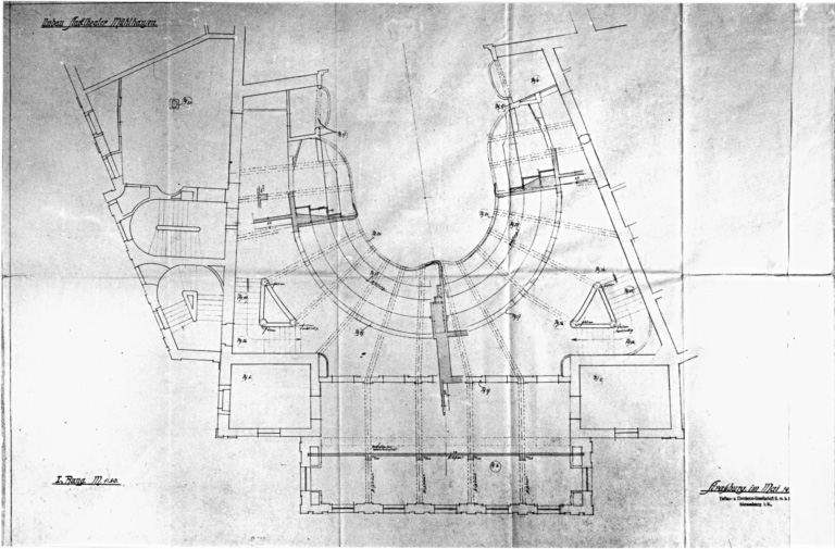 Plan de transformation du premier balcon.