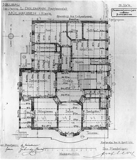 Plan du rez-de-chaussée.