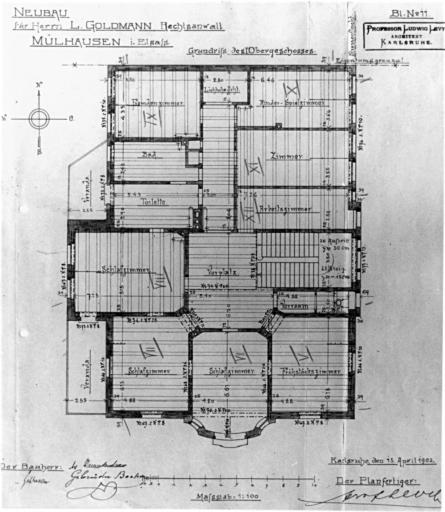 Plan du premier étage.