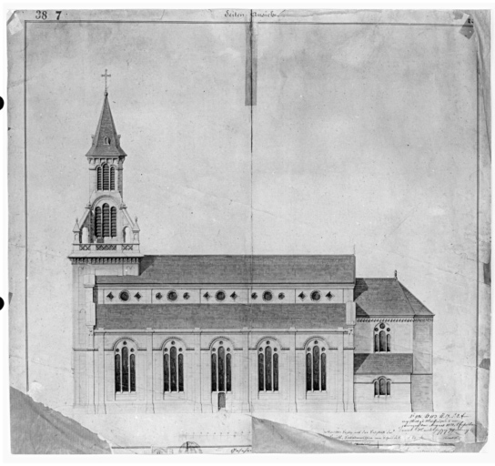 Projet : élévation latérale.