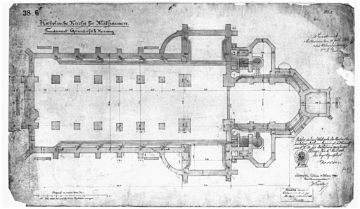 Plan des fondations.