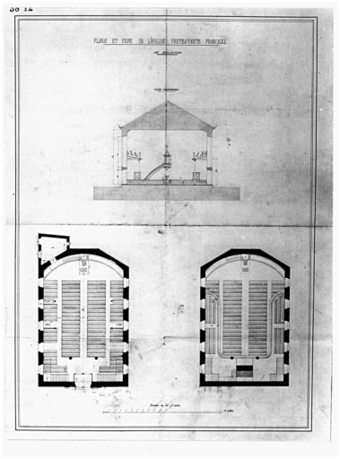 Projet d'origine : plans et coupes.