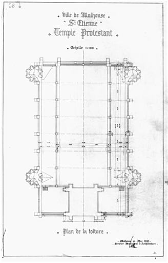 Plan de la toiture.