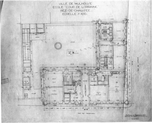 Plan du rez-de-chaussée.