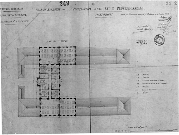 Plan du deuxième étage.