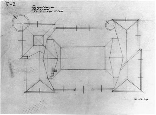 Plan de la toiture.