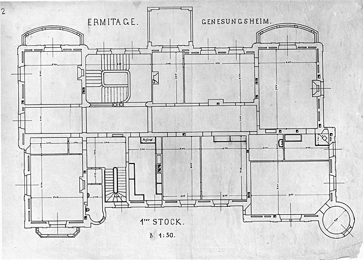 Plan du premier étage.