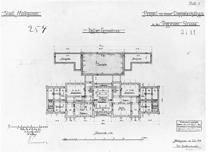 Plan du sous-sol (projet).