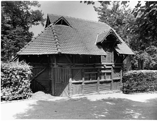 Bâtiment des cerfs wapiti (H), début du XXe siècle.