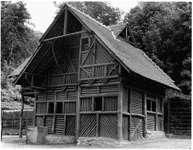 Bâtiment des cerfs wapiti (H), début du XXe siècle.