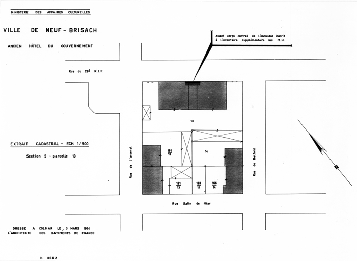 Plan de situation (1964).