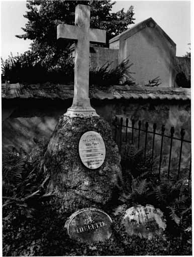 Cimetière protestant : tombeau de Victor Delacroix et de ses enfants. Vue d'ensemble.