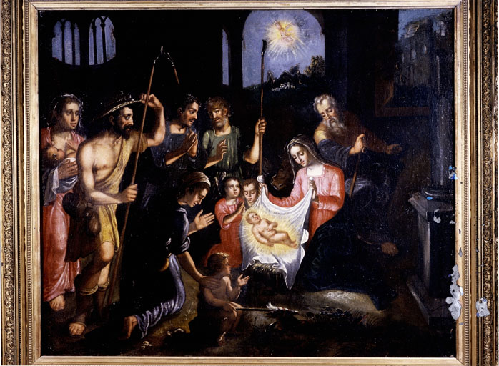 Tableau : Adoration des bergers