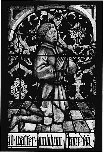 Panneau 1a. Le donateur membre de la famille de Mullenheim.