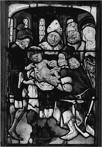 Panneau 3a. La Circoncision.