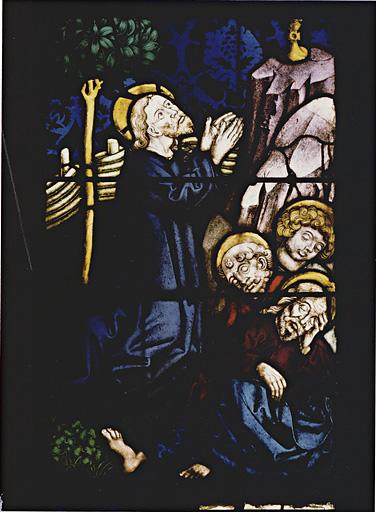 Détail du panneau 2a. Agonie du Christ au Mont des Oliviers.