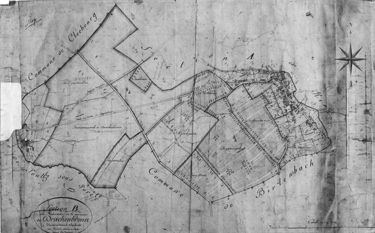 Cadastre napoléonien. Section B dite Haberacker.