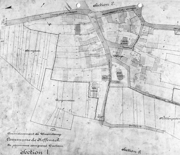 Cadastre ancien. Section 1.