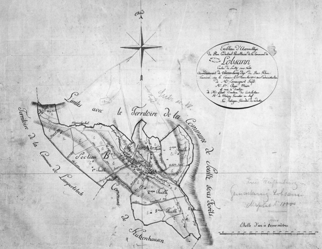 Cadastre napoléonien. Tableau d'assemblage.