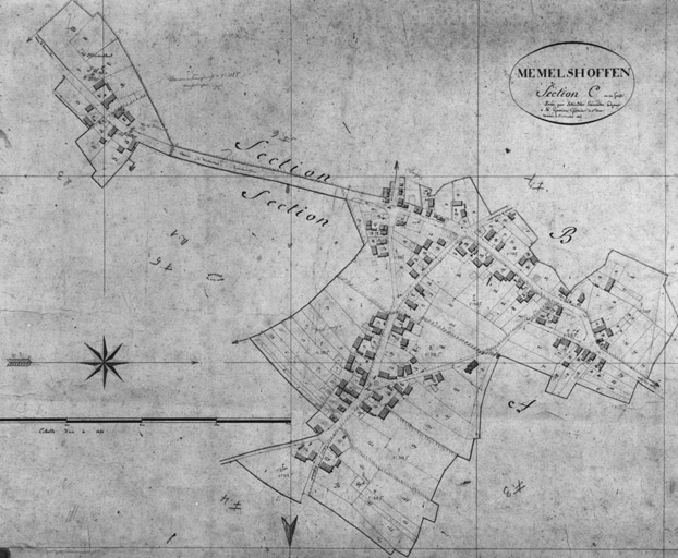Plan de ville : cadastre napoléonien. Section C.