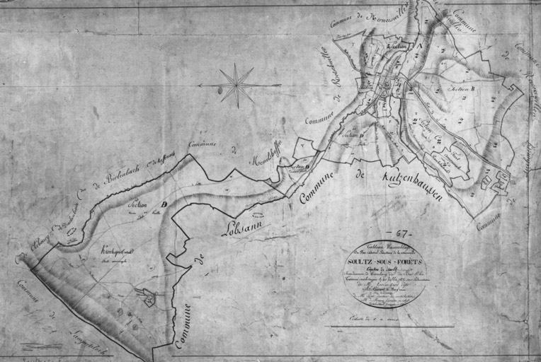 Cadastre napoléonien. Tableau d'assemblage.