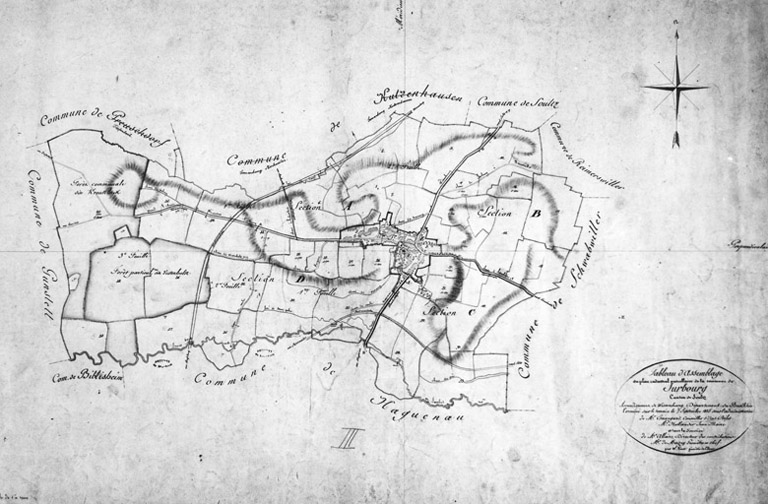 Cadastre napoléonien. Tableau d'assemblage.