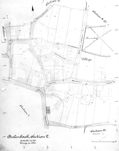 Cadastre du village de Birlenbach. Section 2.