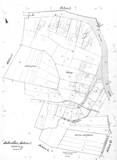 Cadastre village de Hohwiller, section 1.