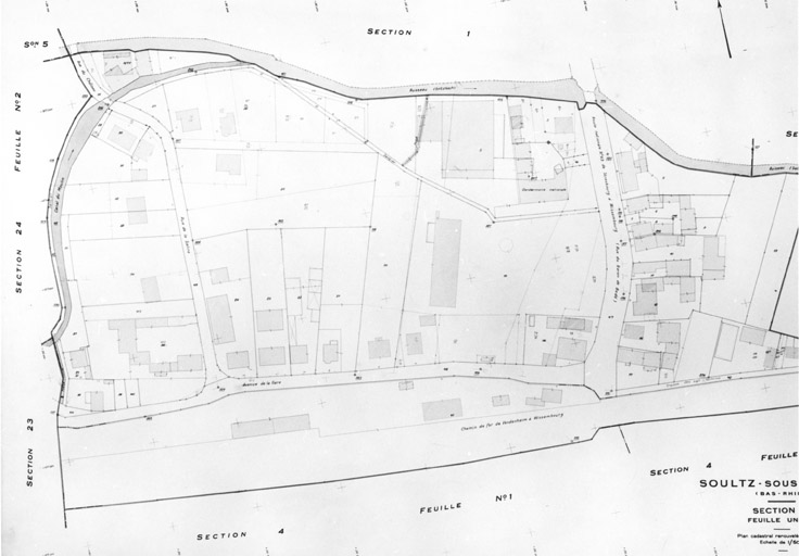 Plan cadastral de la ville, renouvelé pour 1952, section 3.