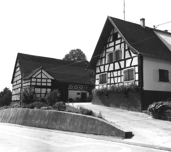 Ferme: Kamm (rue) 40, à Drachenbronn. Vue d'ensemble.