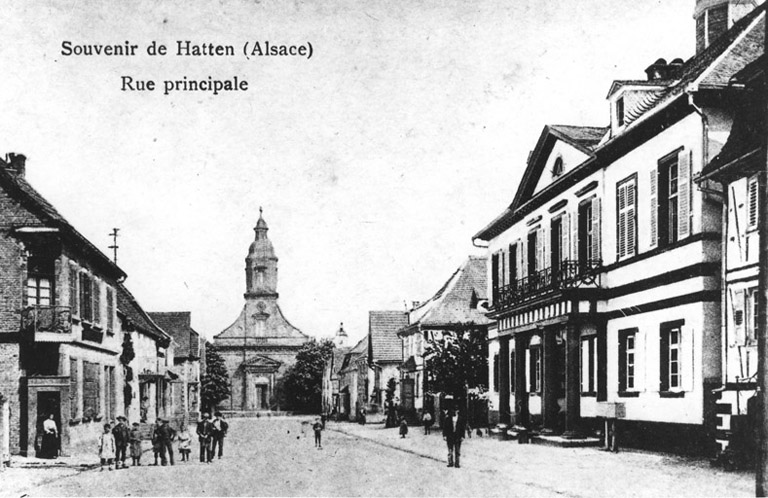 Ancienne église mixte construite en 1784, détruite en 1945.