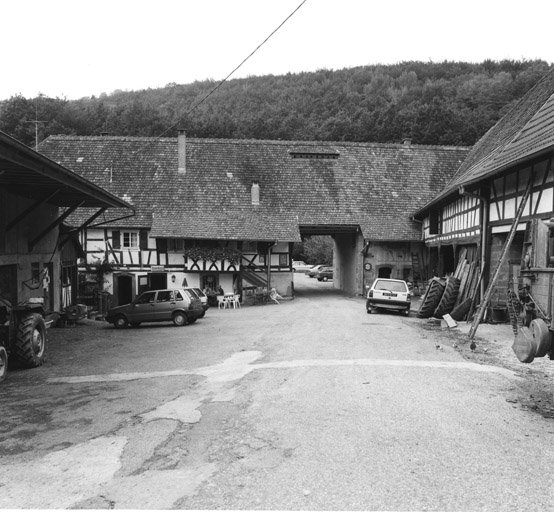 Vue d'ensemble de la cour.